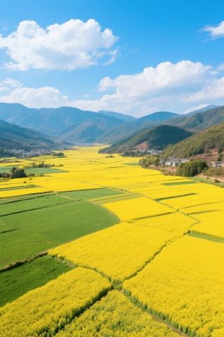 Baoshan's Rapeseed Flowers Are Stunning! Don't Miss This Golden Spring Romance