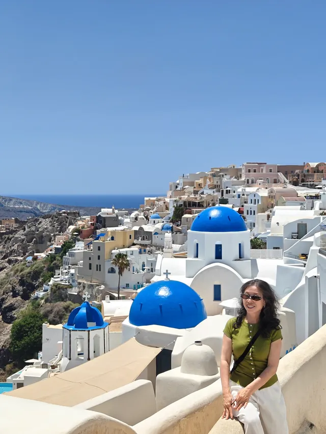 浪漫希臘，在聖托里尼的休閒一天。