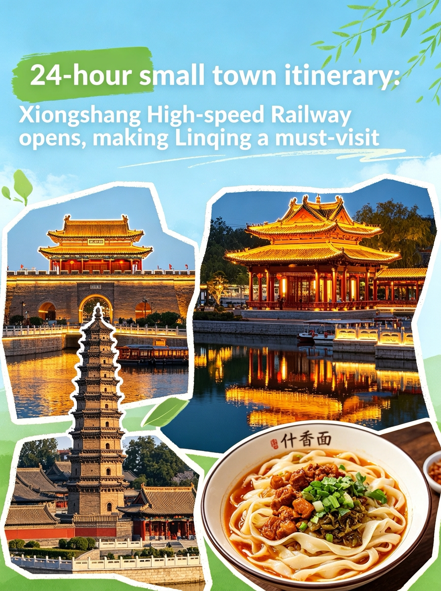 Xiongshang high-speed rail opens, 24-hour Linqing check-in