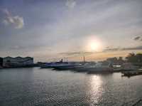 Sunset at St. kilda beach