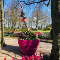 荷蘭🇳🇱盧瑟Lisse•風車景觀區🎡🛶Keukenhof Garden庫肯霍夫花園 