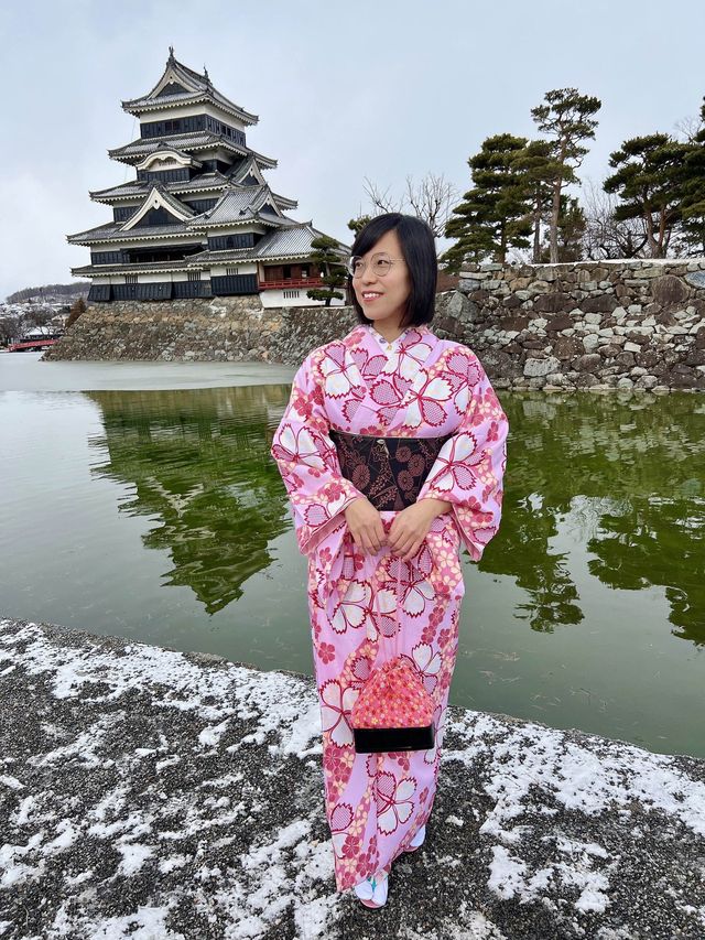 Renting a kimono outfit in Matsumoto 