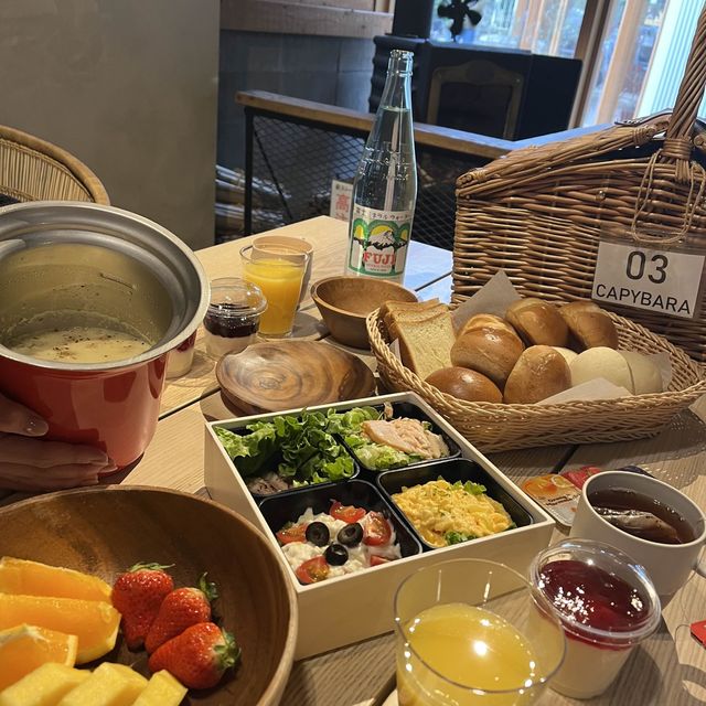 竹林の中にあるグランピング