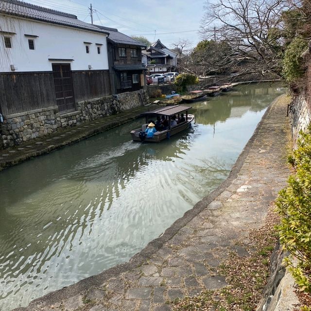 日本滋賀八幡堀遊江船

