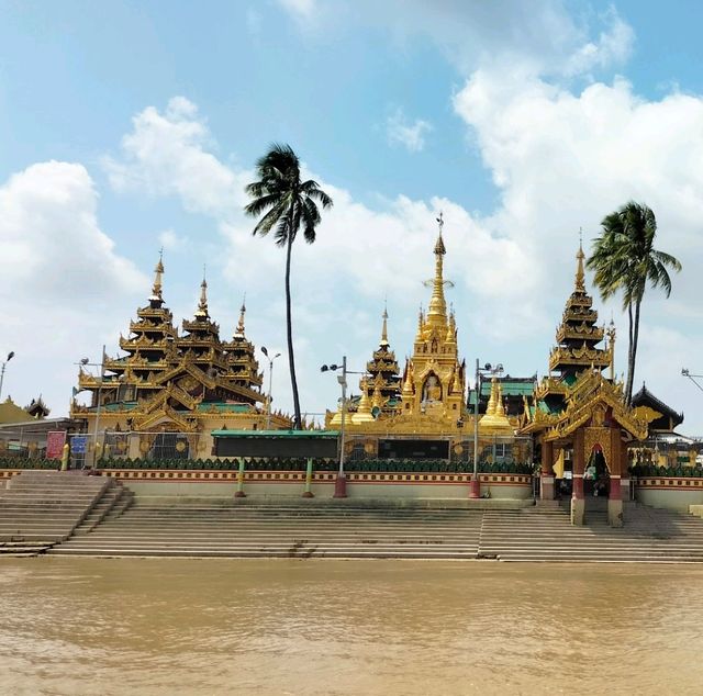 Temple in the middle of river