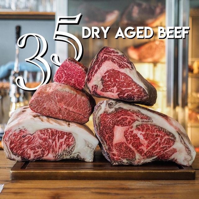 35 dry aged beef