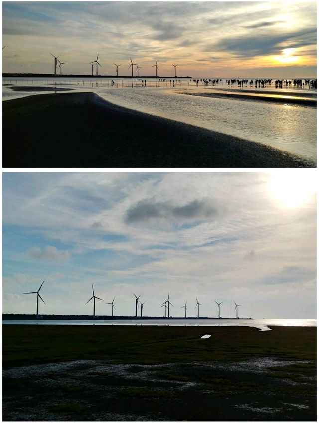 夕陽無限好只是近黃昏“高美濕地”