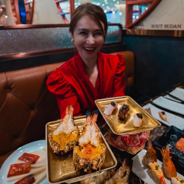 ทานบุฟเฟ่ต์ที่นี่ กุ้งแม่น้ำไม่อั้น จุใจมาก💕