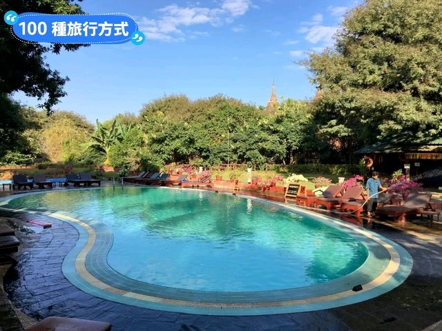緬甸蒲甘-古城美麗的渡假小木屋：Bagan Thande Hotel