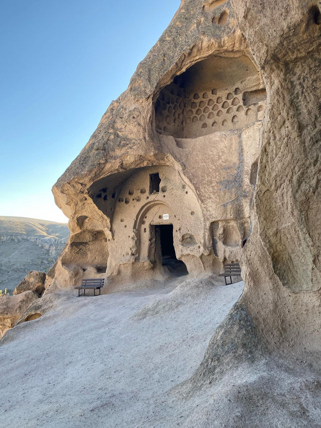 A monastery carved in the rock 
