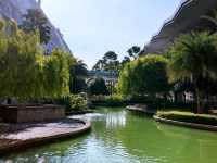 The Garden-like setting at Movenpick Hotel 