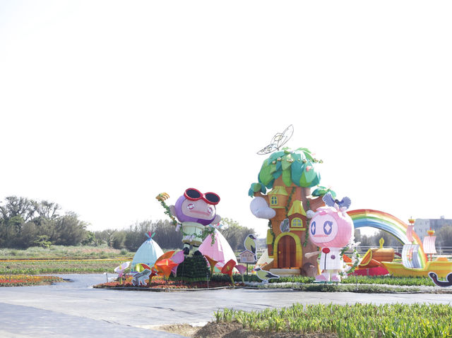 桃園｜桃園秘境花海 溪海花卉園區必玩亮點，賞花、看飛機、親子同樂一次滿足