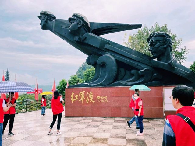 中國四川廣元著名景點：蒼溪紅軍渡，適合打卡拍照📸