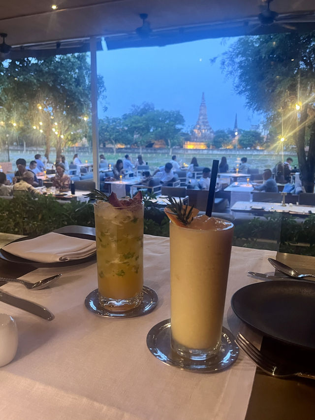 【sala ayutthaya】アユタヤ有名ホテルのレストランディナー🍽🍷✨