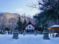 🌨️ Mystical Morning at Jozankei Shrine