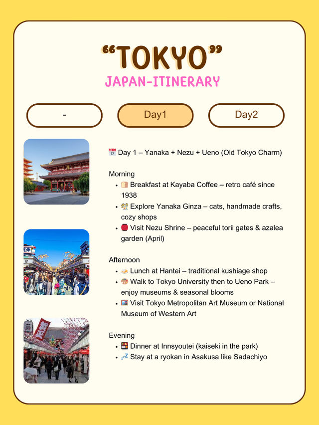 Itinerary: Best Tokyo spot 🇯🇵 Itinerary: Best Tokyo spot 🇯🇵