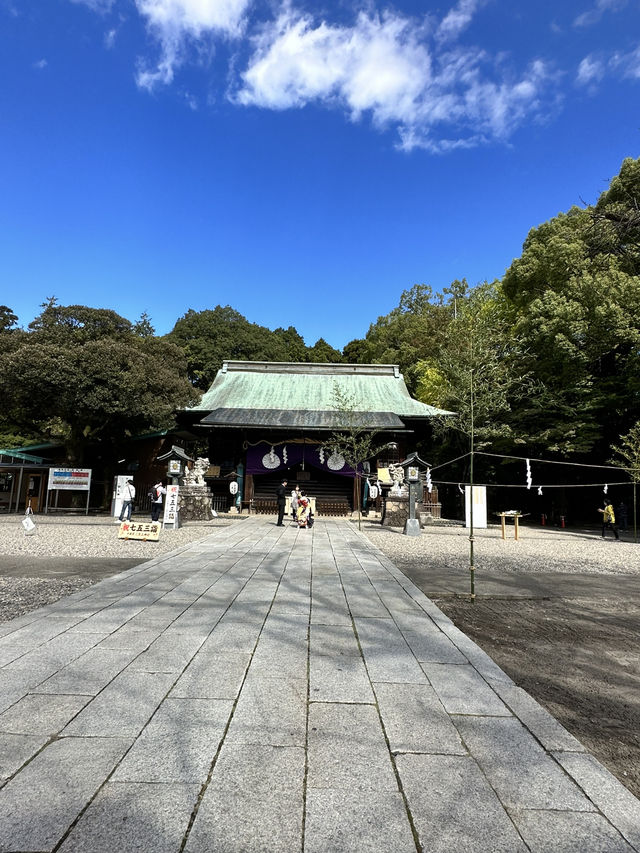 宇都宮中心部に鎮座する神社 餃子おみくじがある