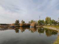 Autumn Scenery of Xihai Fishing Harbor's Water Town