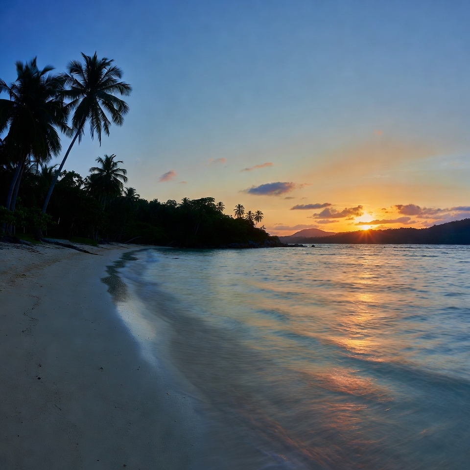🌅 Golden Evening at Alona Beach