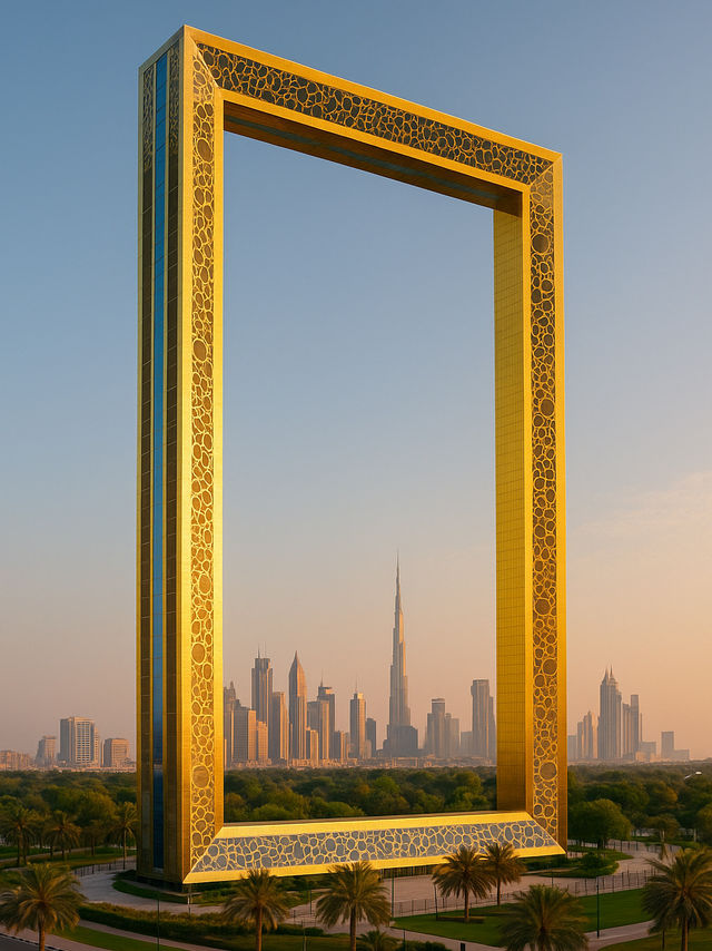 Dubai Frame – A Golden Gateway to the Past and Future ✨🌆