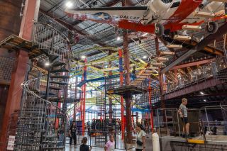 Fritz's Adventure: Climbing Challenges, Indoor Adventures, and a Food Break