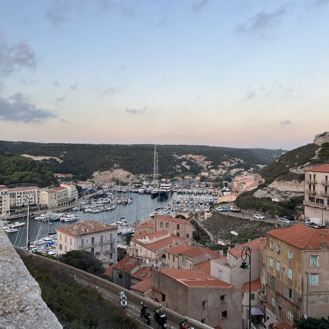 Walking around Bonifacio in corse 