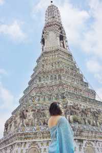 【Travel around the 🌍 world】Bangkok, Thailand 🇹🇭. Photoshoot in Thai costume at the Arun Temple