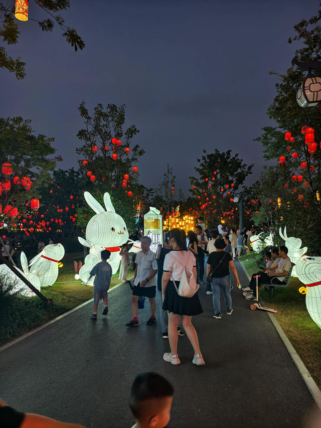 合肥骆岗公園燈會,中秋國慶期間必去景點。