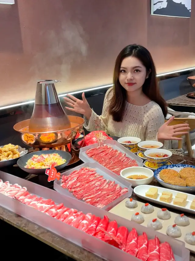 In Haikou!!! Authentic Beijing hot pot, so delicious!