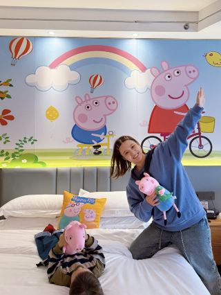桂林で子連れ旅行！空港近くのペッパピッグルーム！ 桂林旅行the last day、ホテル選びはとても重要です！宿泊先は