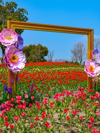 The most sincere free park in the Magic City, a stunning 14,000 sqm sea of tulips