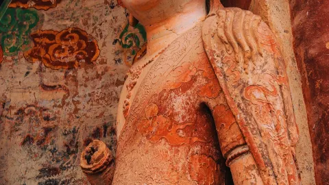 Don't just focus on the plank roads when visiting Maijishan; the clay sculptures are the real stars. — traveler post in Gansu