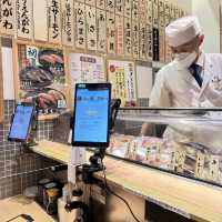 Get fresh fish at this Standing Sushi Bar!