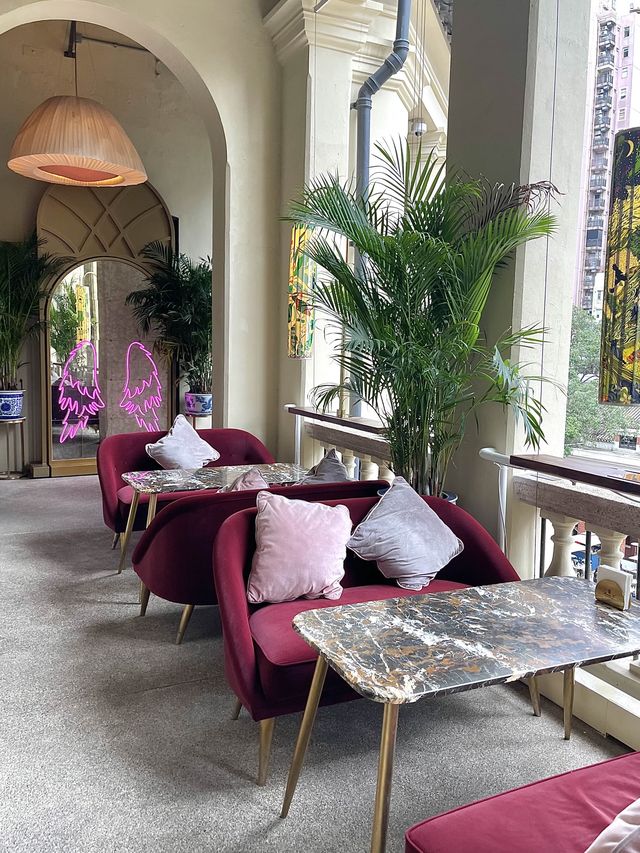 香港中環打卡pink room內飲茶吃點心-Madame Fù