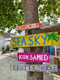 SEA SKY cafe คาเฟ่ริมทะเลหาดทรายแก้ว เกาะเสม็ด