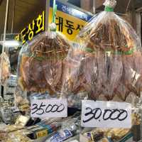 釜山 札嘎其市場吃海鮮🦞🦐🐙還有乾貨海味 