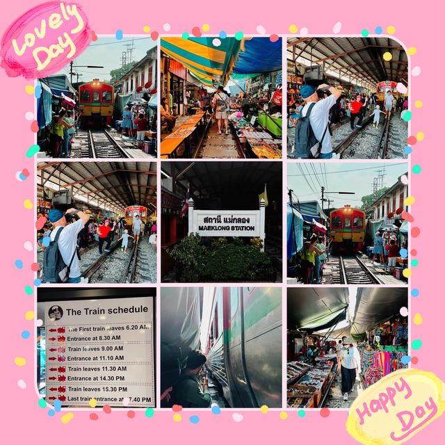  曼谷必到美功鐵道市場🚂🛍️🌭