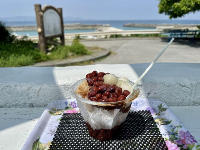 【沖縄・久高島】テラスで沖縄ぜんざいを🧊
