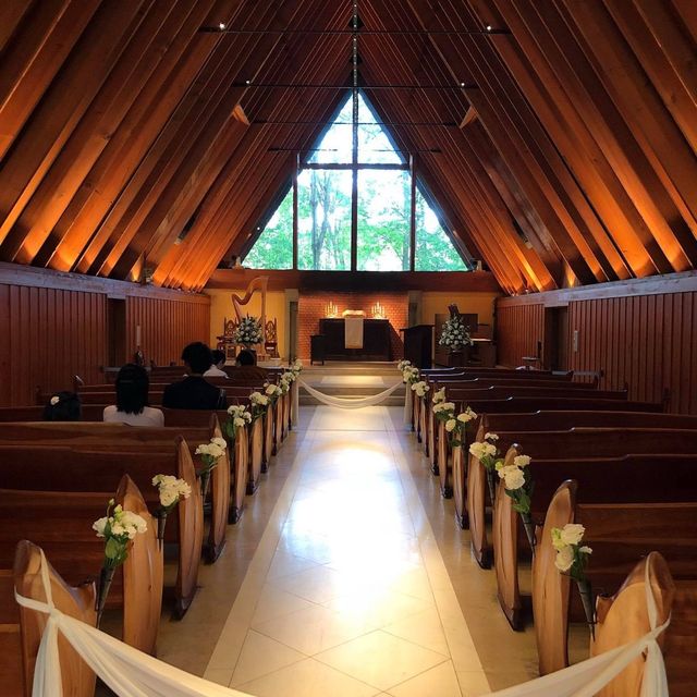 浪漫🌹醉人輕井澤高原教堂💒森林系建築