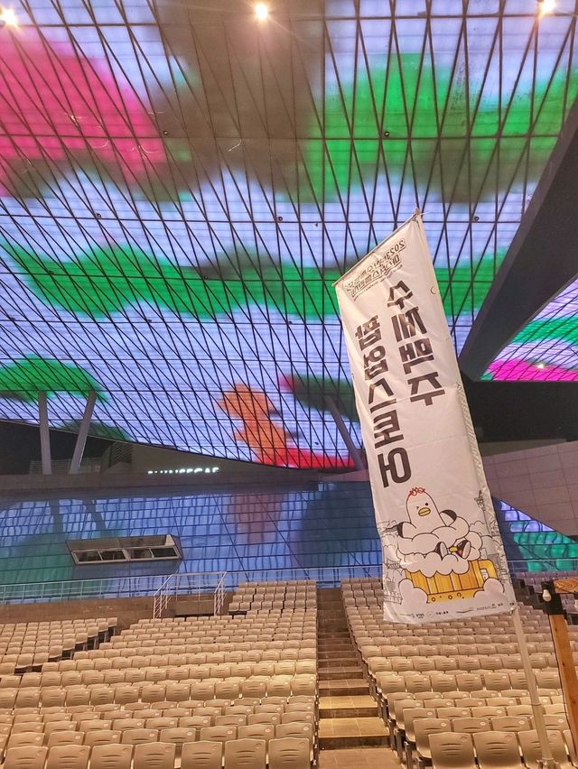 맥주 축제가 열리는 부산 야경맛집 영화의전당✨️🌈