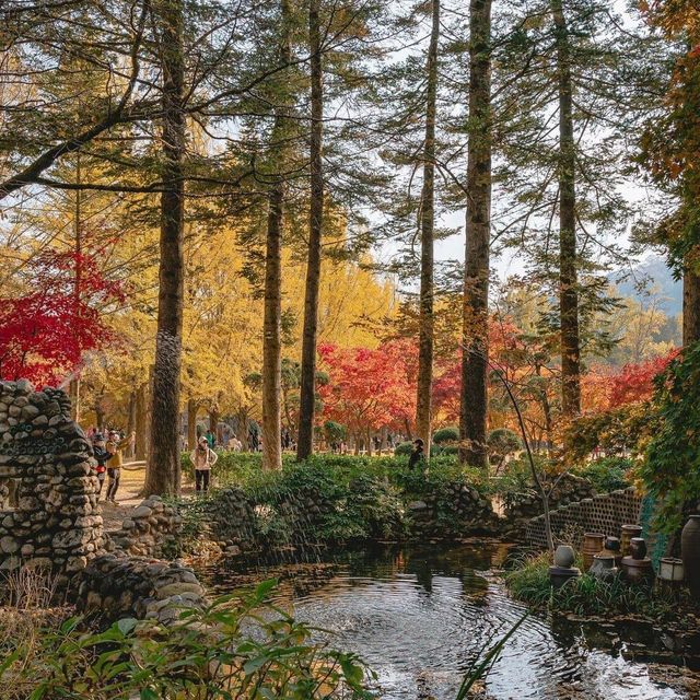 Beautiful Autumn View of Incheon Grand Park