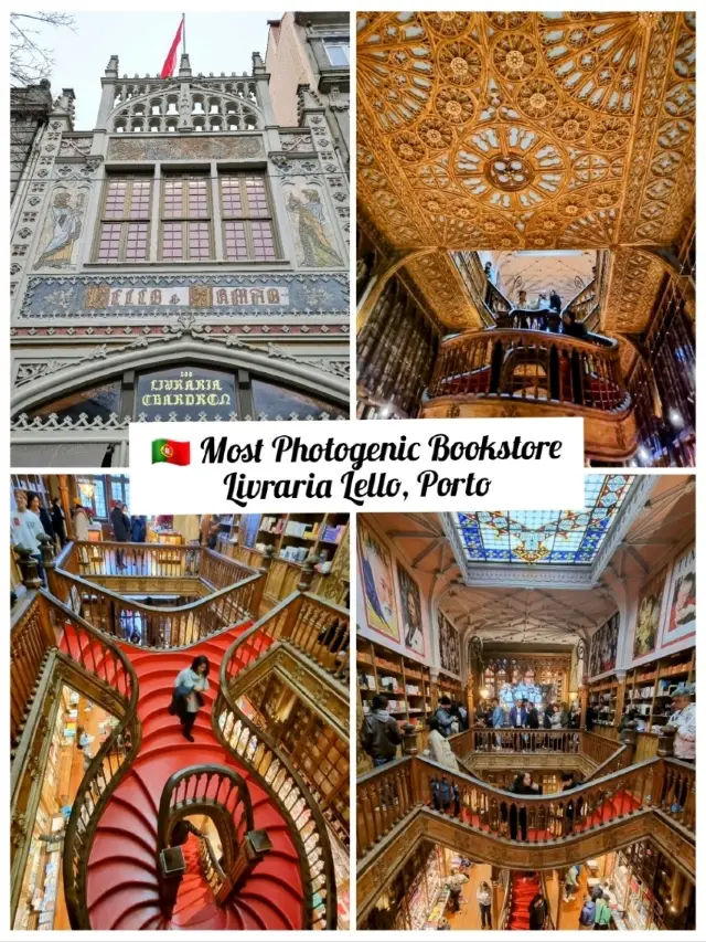 🇵🇹 Most Photogenic Bookstore @ Livraria Lello, Porto