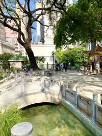 香港　香港観光　地元民の憩いの場　眾坊街休憩花園に行ってきたぞ！