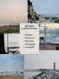 Before summer ends, 5-picked beaches in Busan🌊