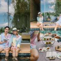 ที่พักหรูพร้อมเซ็ตชาแสนอร่อย 