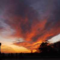 Sunset in Castell de Montjuic