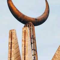 A MOSQUE WITH CONTEMPORARY ARCHITECTURE.