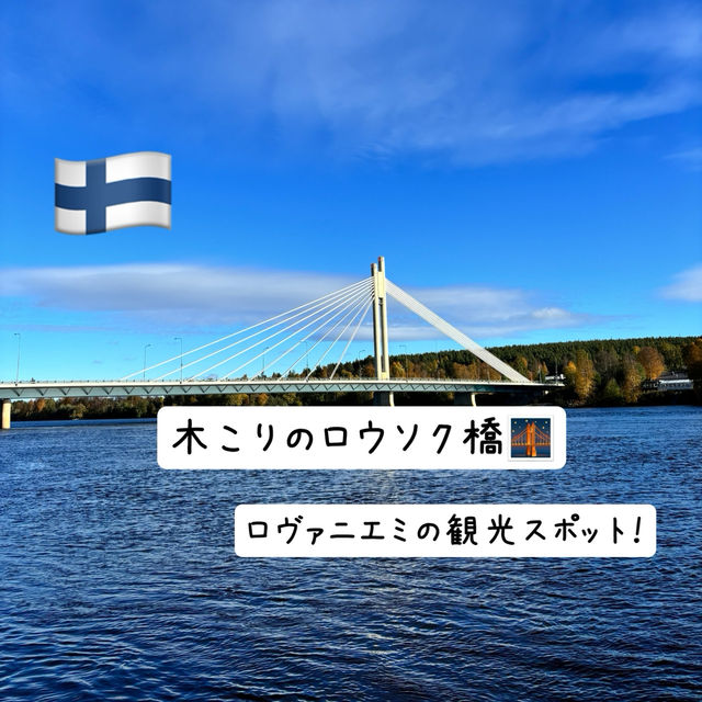 🇫🇮【フィンランド】ロヴァニエミの観光スポット！木こりのロウソク橋！
