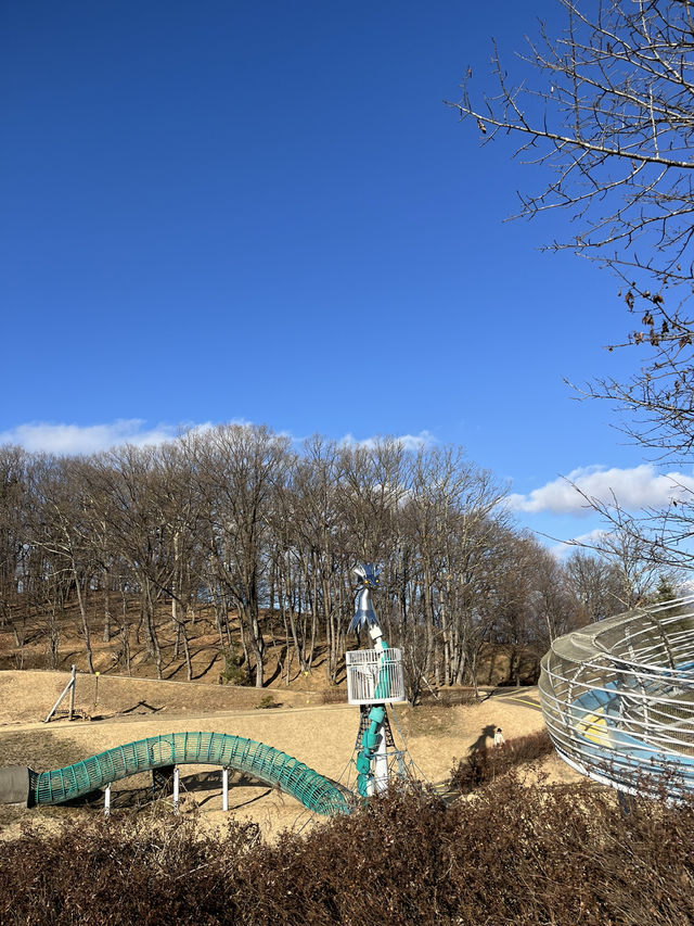 【立科町🇯🇵】龍がモチーフの複合遊具がある運動公園！🐉