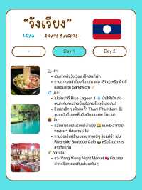  แจกแพลนเที่ยววังเวียง 🇱🇦 2 วัน 1 คืน แบบชิลล์ๆ